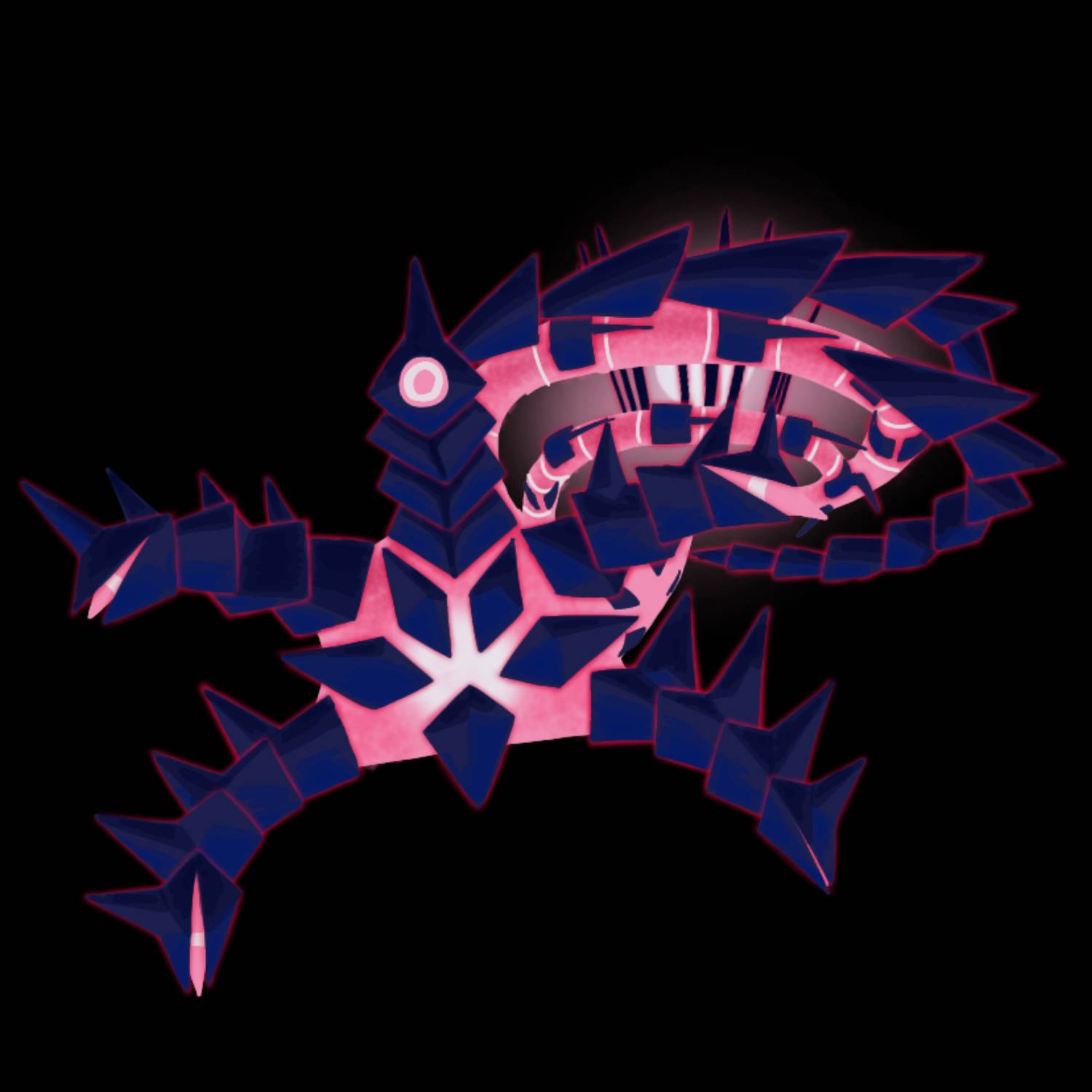 Shiny Mega Rayquaza by Heliiii on DeviantArt