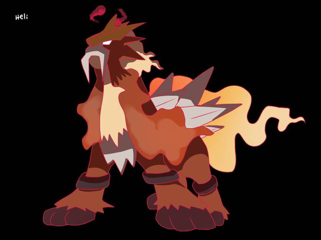 Gigantamax Entei by Heliiii on DeviantArt