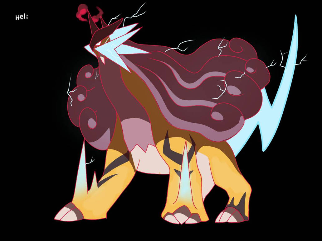 Giant Rreiko Gigantamax Raikou by Heliiii on DeviantArt
