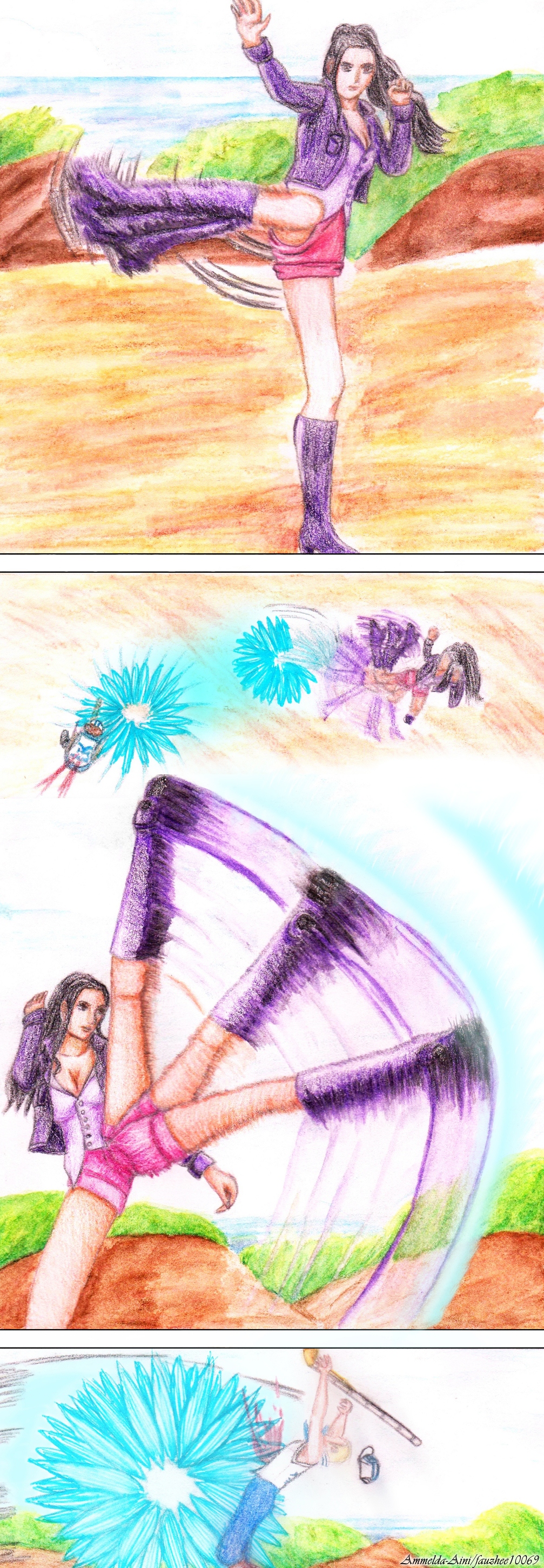 Rokushiki + Haki Robin action scene storyboard by Shinjojin on DeviantArt