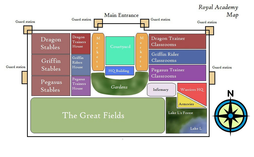 The Great Royal Academy Map by Akeera-Wolf on DeviantArt