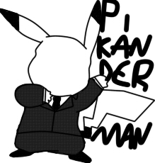 Pikanderman (pikachu and slenderman)