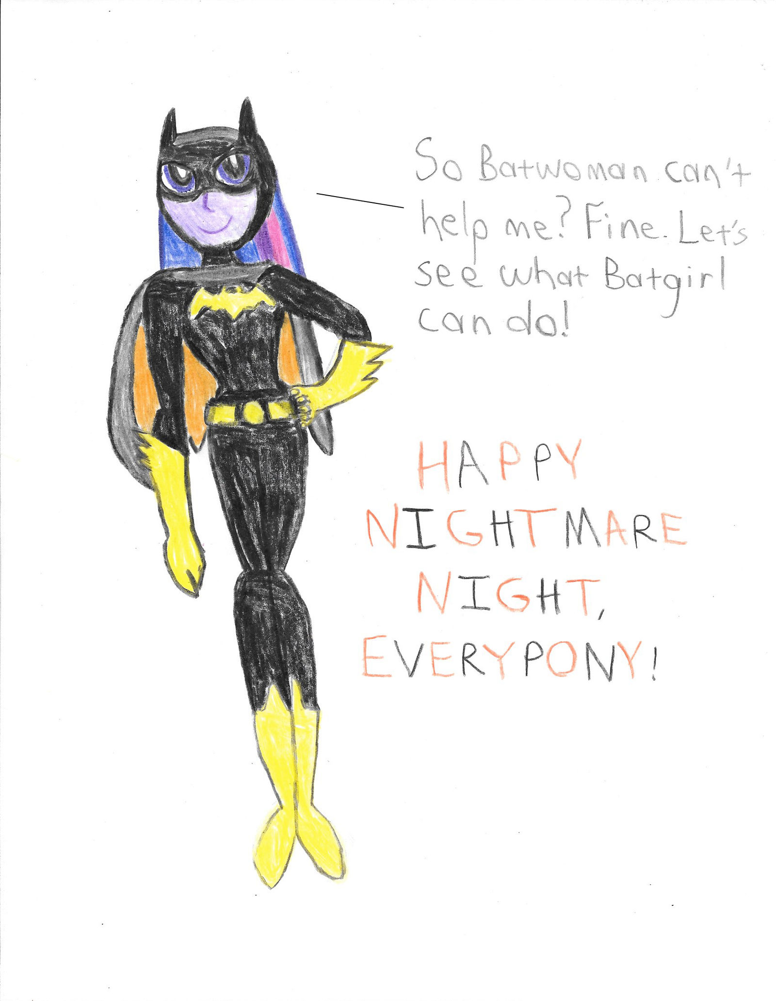 Twilight Sparkle as Batgirl