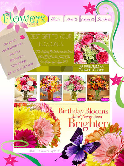 Flower Shop Webpage Design