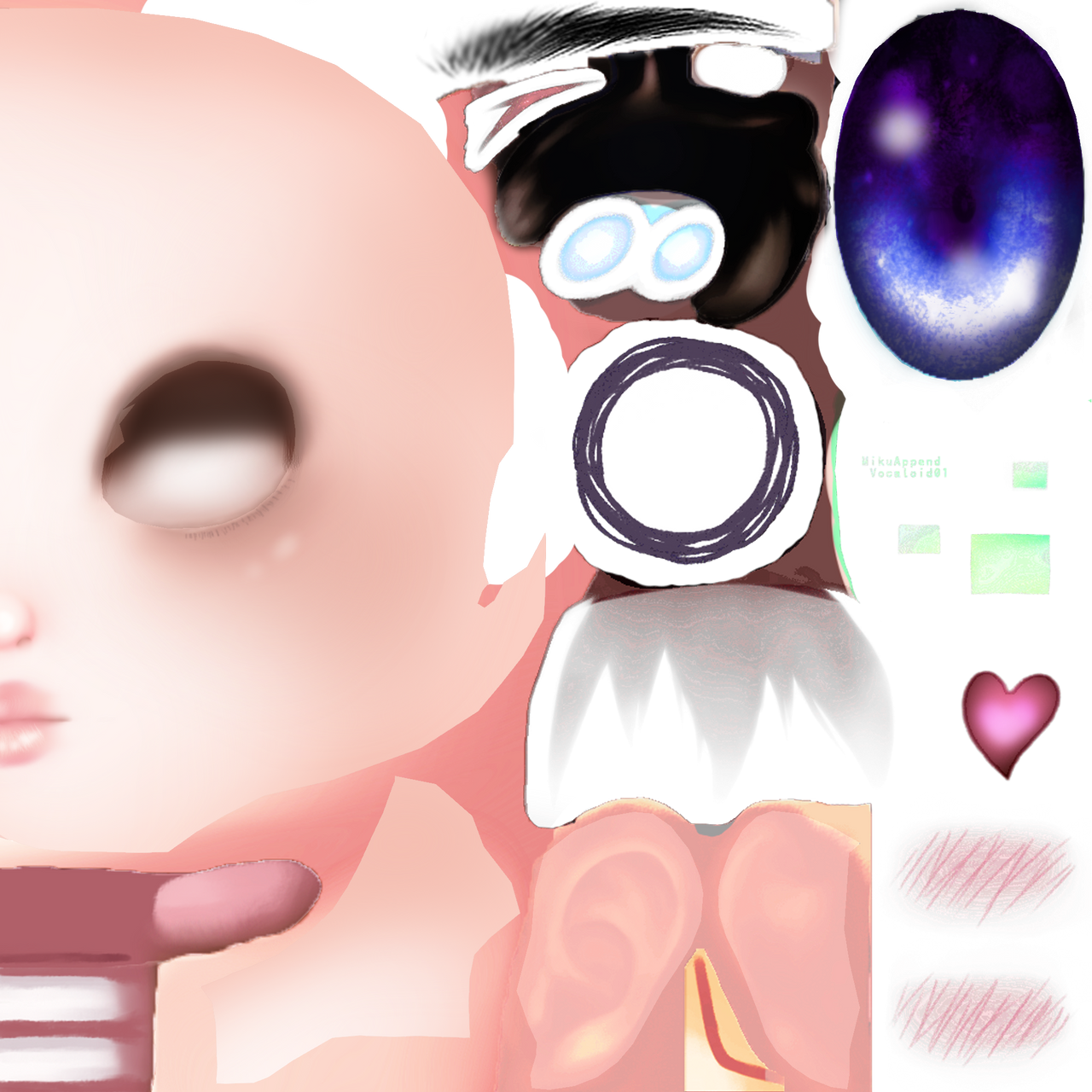 Rpg Face Texture face texture 11 by tainarosel on DeviantArt