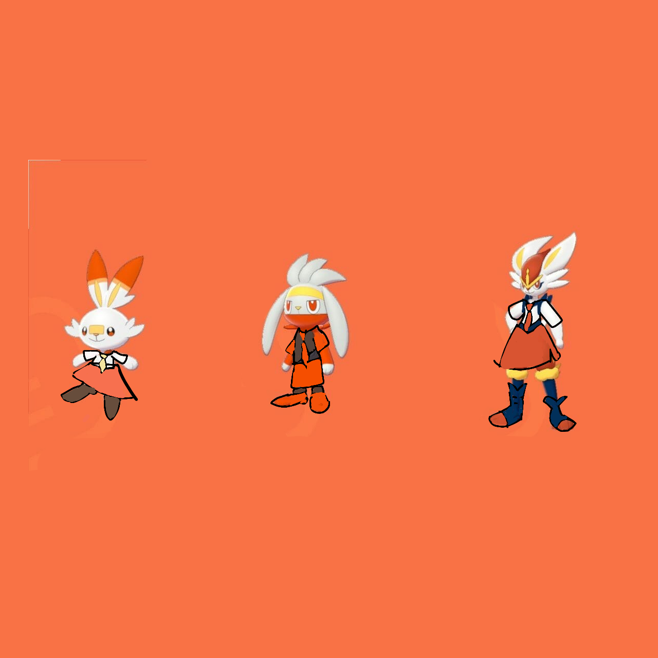 scorbunny, raboot y cinderece estudiantes xD by cinderecety on DeviantArt