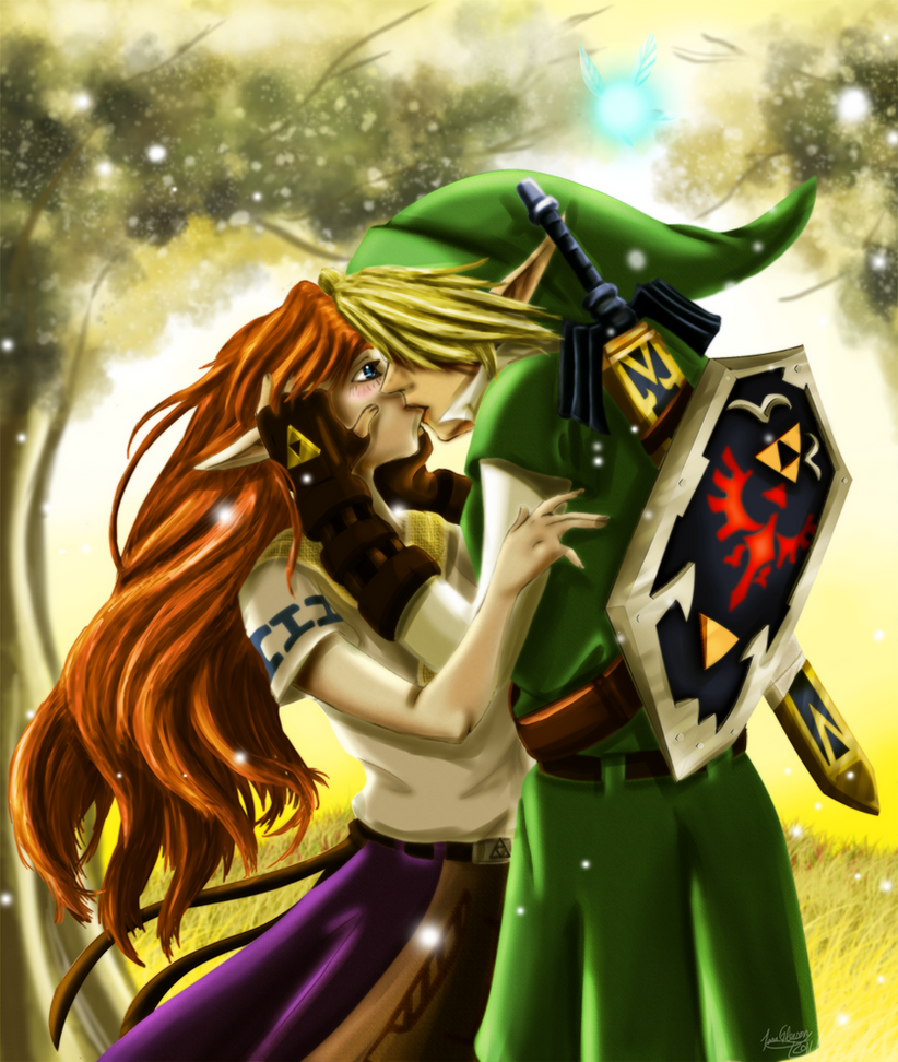 Link X Malon - Kiss by CelticMagician on DeviantArt.