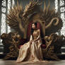 Brenda Song as Empress of Asia sits upon the Drago