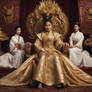 Golden Empress Brenda Song Sits upon the Dragon Th