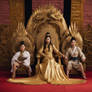 Golden Empress Brenda Song Sits upon the Dragon Th