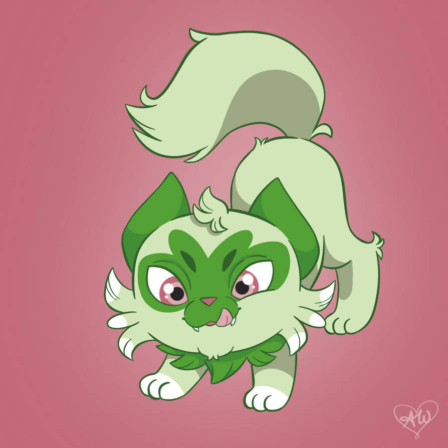 Sprigatito by AliThinksSheCanDraw on DeviantArt