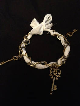 Skeleton Key Charm Bracelet For Sale On Etsy!