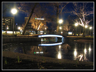 a bridge and a girl