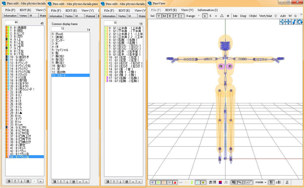 My MMD Base Setup for XNAlara converting by arisumatio on DeviantArt
