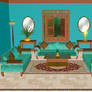 MMD Turquoise Lounge Room