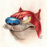 Angry realistic Stimpy