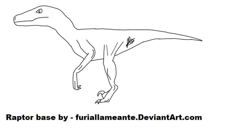 Raptor base by furiallameante on DeviantArt