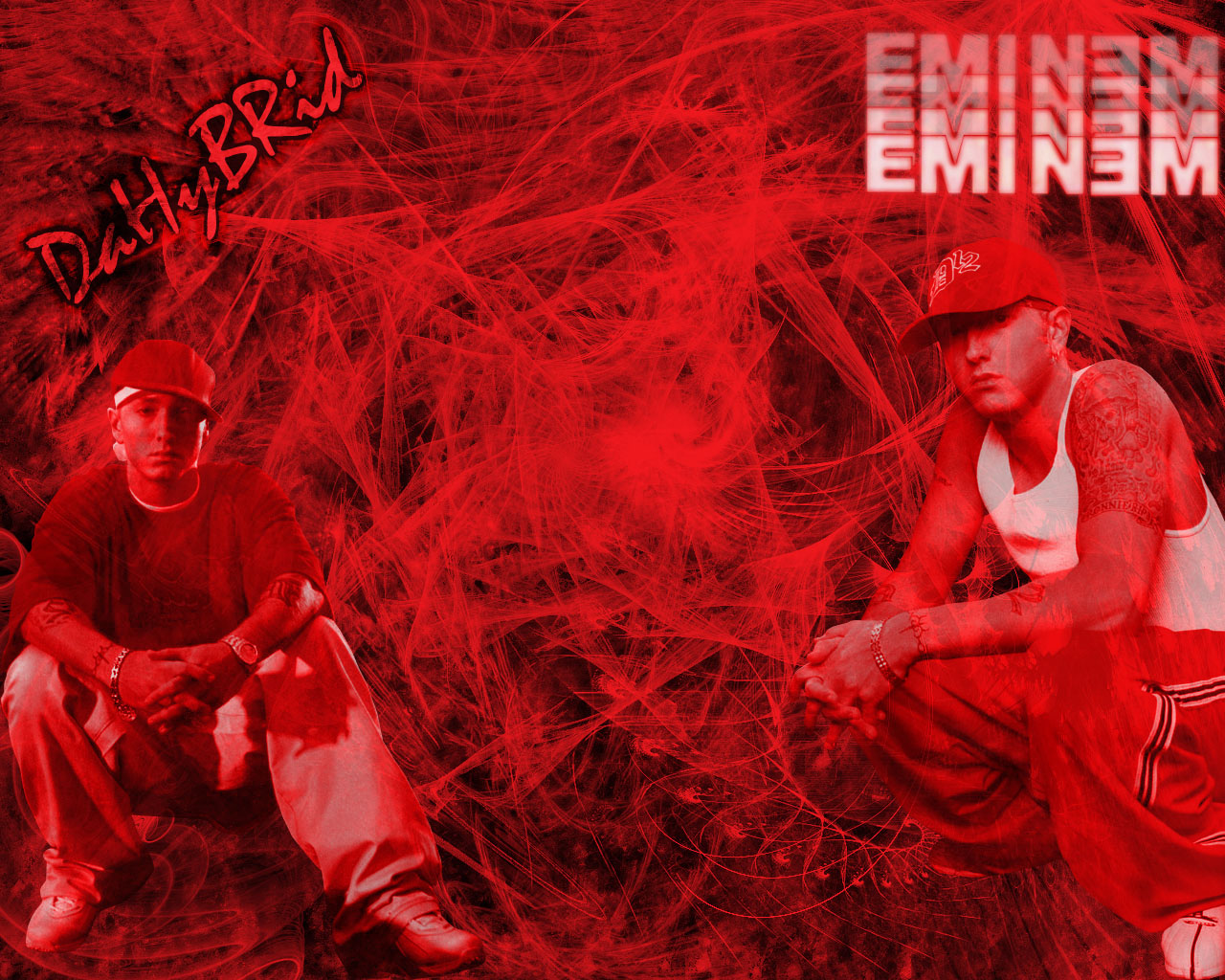 Eminem Wallpaper Red