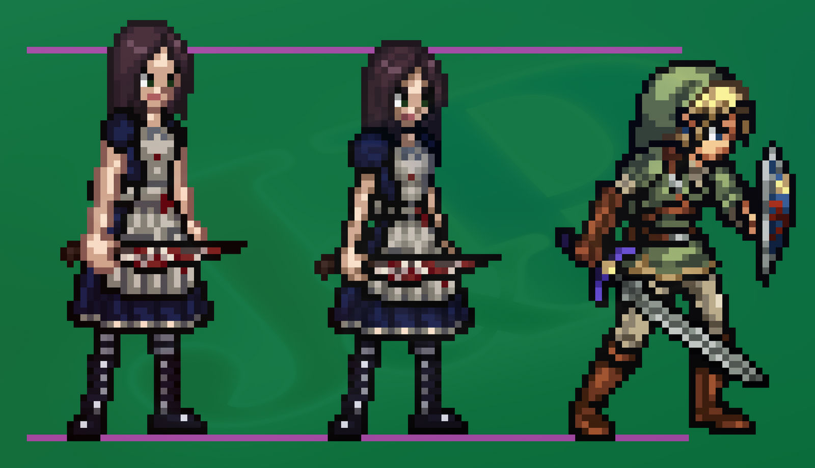 Alice - Alice Madness Returns - Sprite Remake by japoloypaletin on
