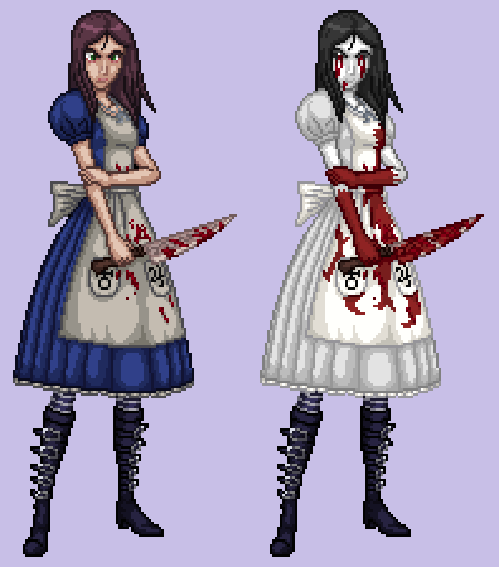 Alice - Alice Madness Returns - Sprite Remake by japoloypaletin on