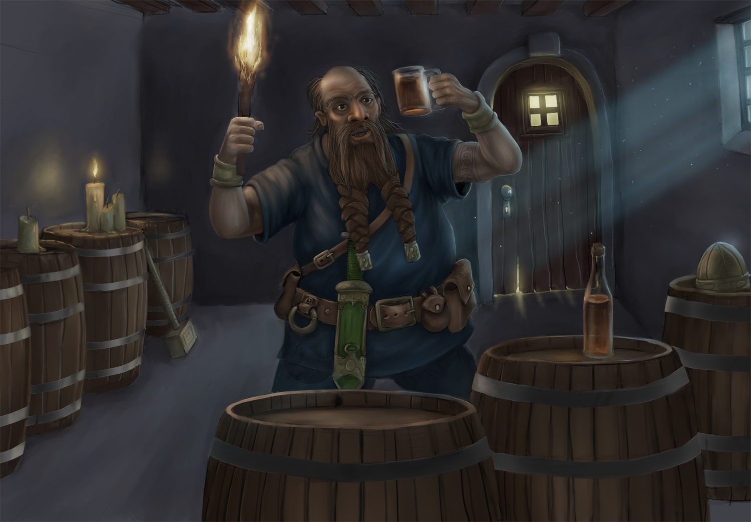 Dwarf Beer 6 pack side image