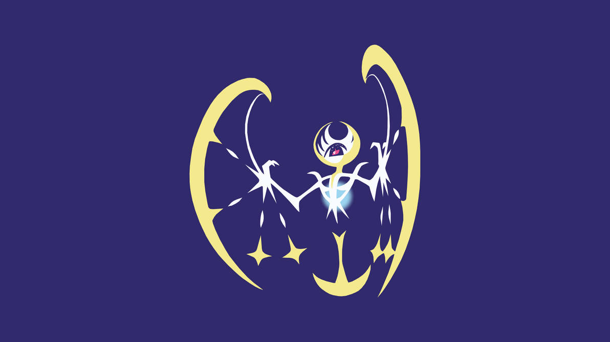 Minimalistic Wallpaper: Lunala (#792) by MardGeerT on DeviantArt