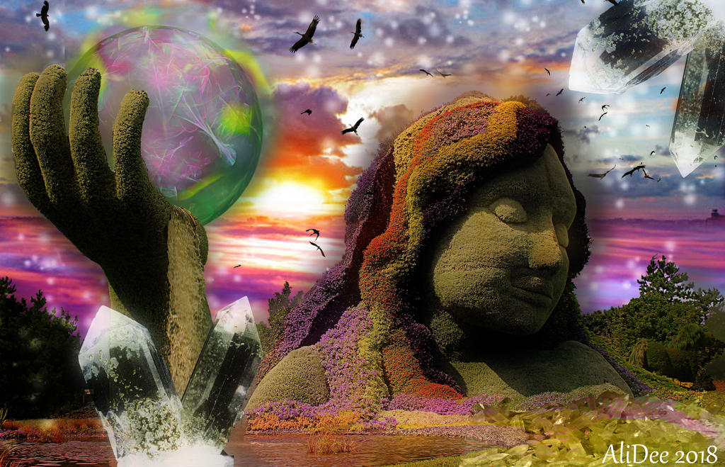 Mystical Goddess Giving Life by AliDee33