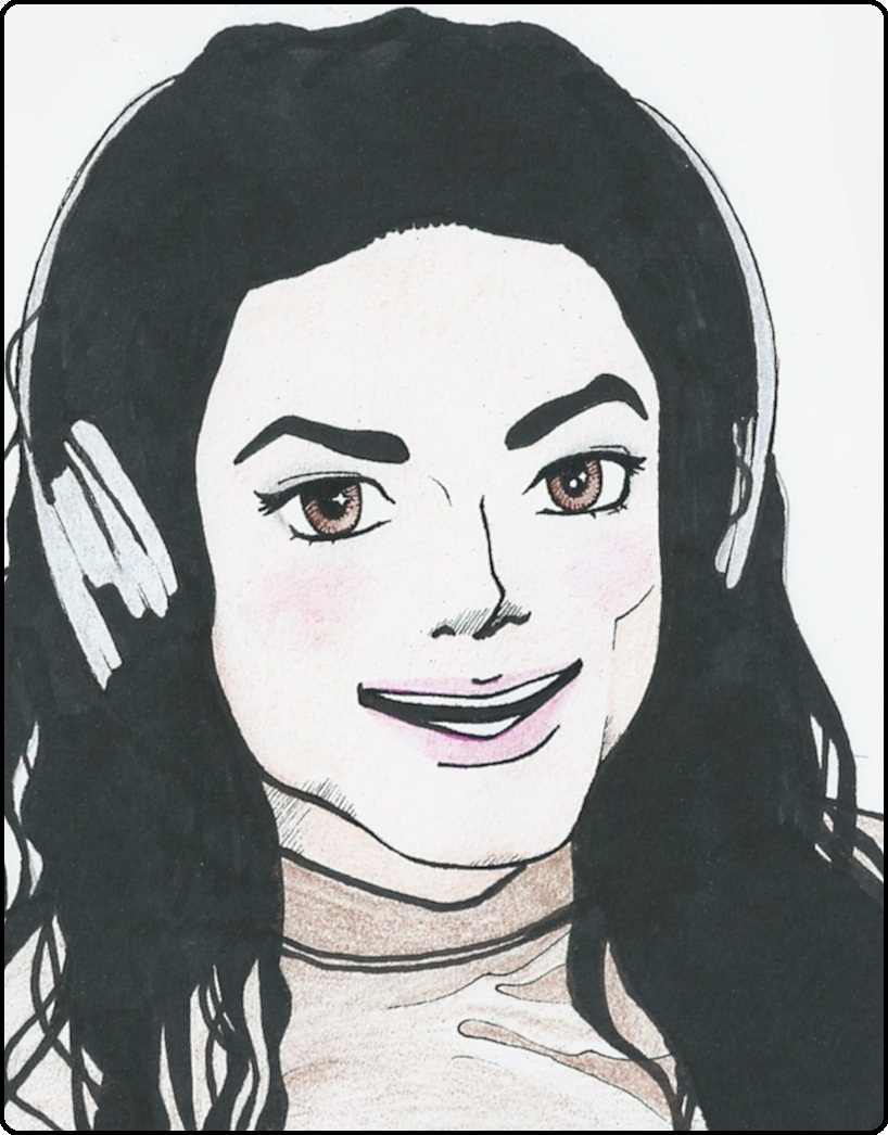 Michael Jackson manga-style