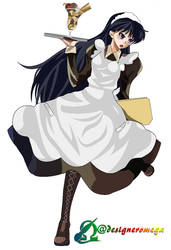 Maid Sailor Mars Rei Hino