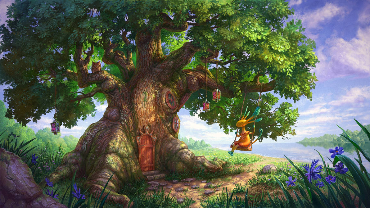 Fairy Treehouse by TomaszMrozinski