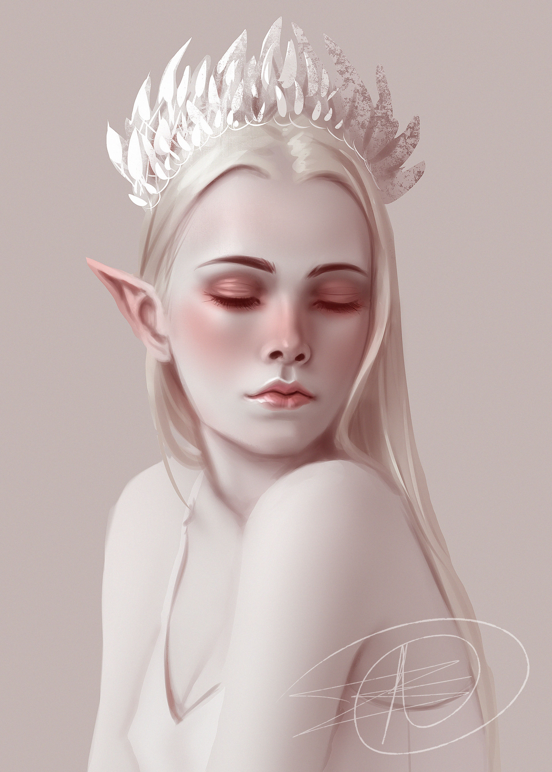 Elven Portrait. by DmitryMalykhin on DeviantArt