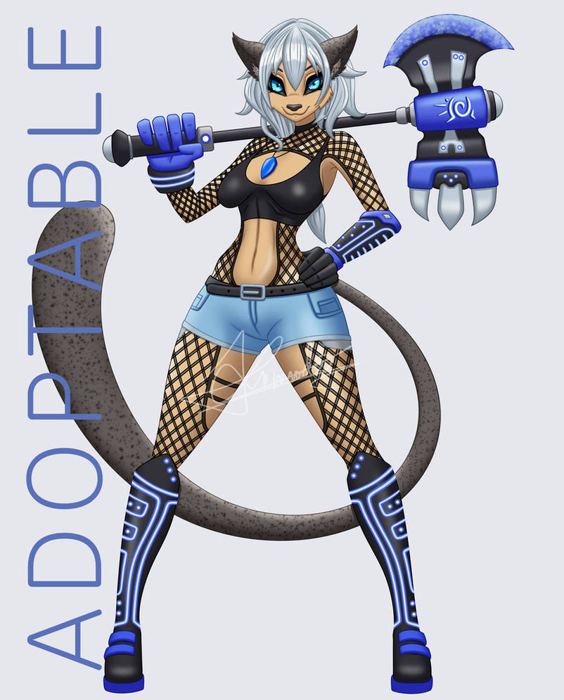 Ice Wielder (OPEN) Adoptable Furry Ice axe wielder by vial8 on DeviantArt