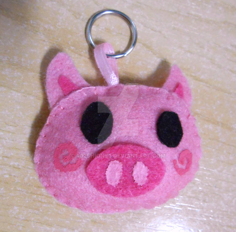 Key Rack Pig Pink Felt Pig Keyholder by 402ShionS3 on DeviantArt