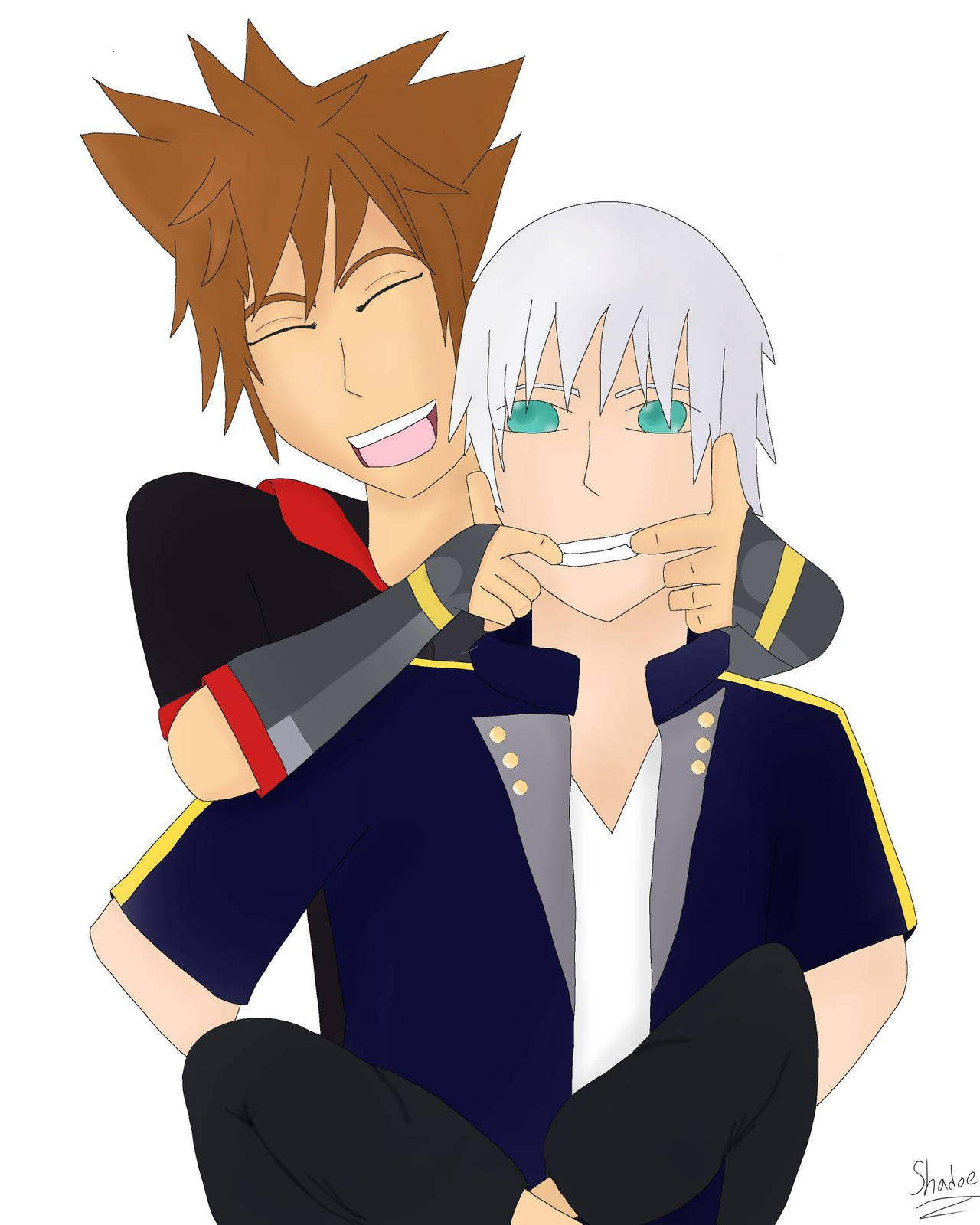 Sora X Riku Sora and Riku by shadoew on DeviantArt