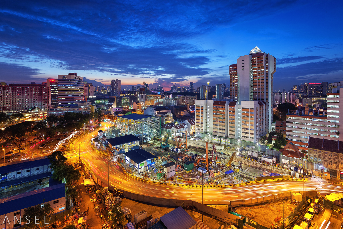 Works along Jalan Besar