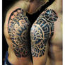 Polynesian-styled half sleeve