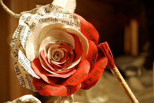 Newspaper Rose