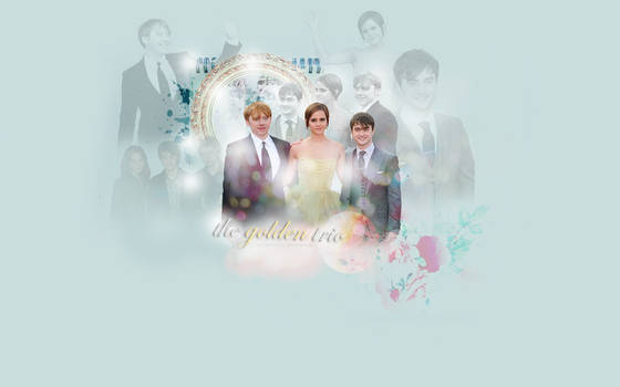 The golden Trio - HP Wallpaper