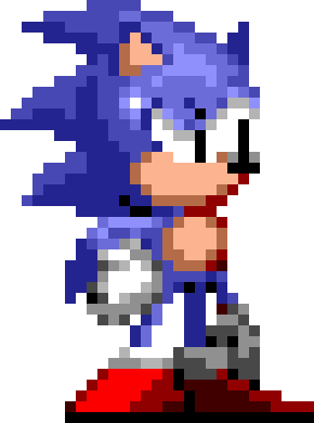 Pixilart - faker sonic by blue-blue