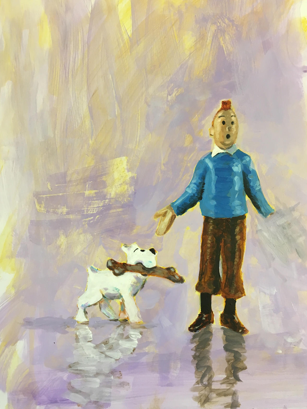 Tintin Deviantart Tintin by paulwilsonart on DeviantArt