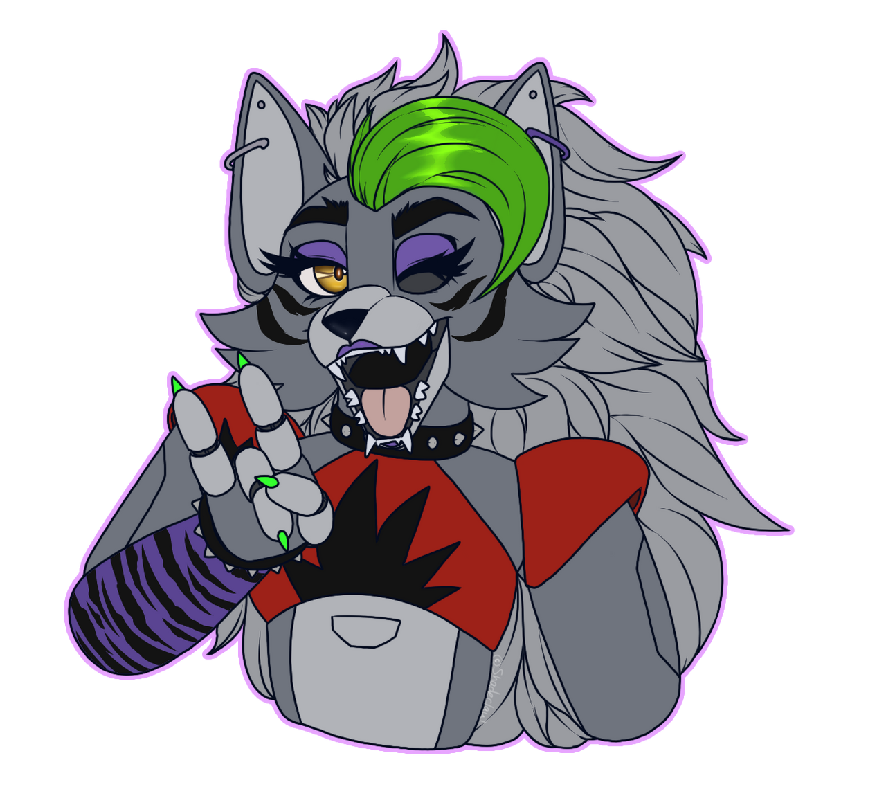 Cyber Wolf Roxy Roxy Wolf by xShadeclawx on DeviantArt