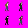 Four NSvtW3 sprites animated