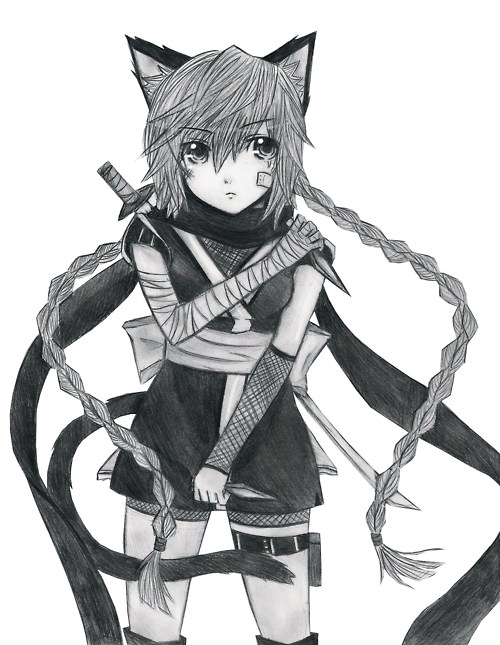 Anime ninja girl by thealpha21 on DeviantArt