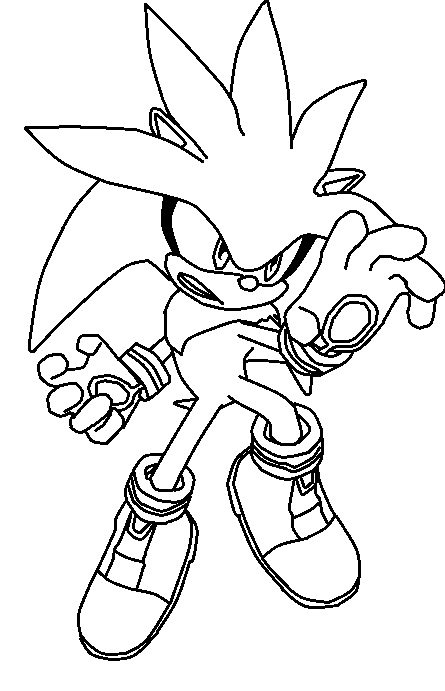 silver- /- sonic  Coloring pages for boys, Hedgehog colors