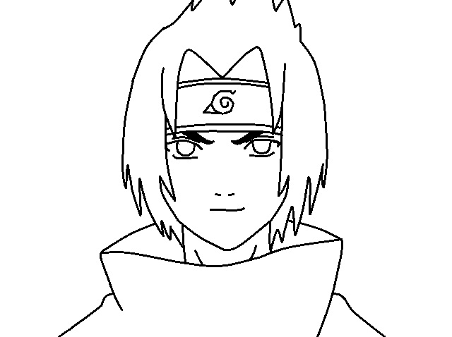 Petit Sasuke coloring page