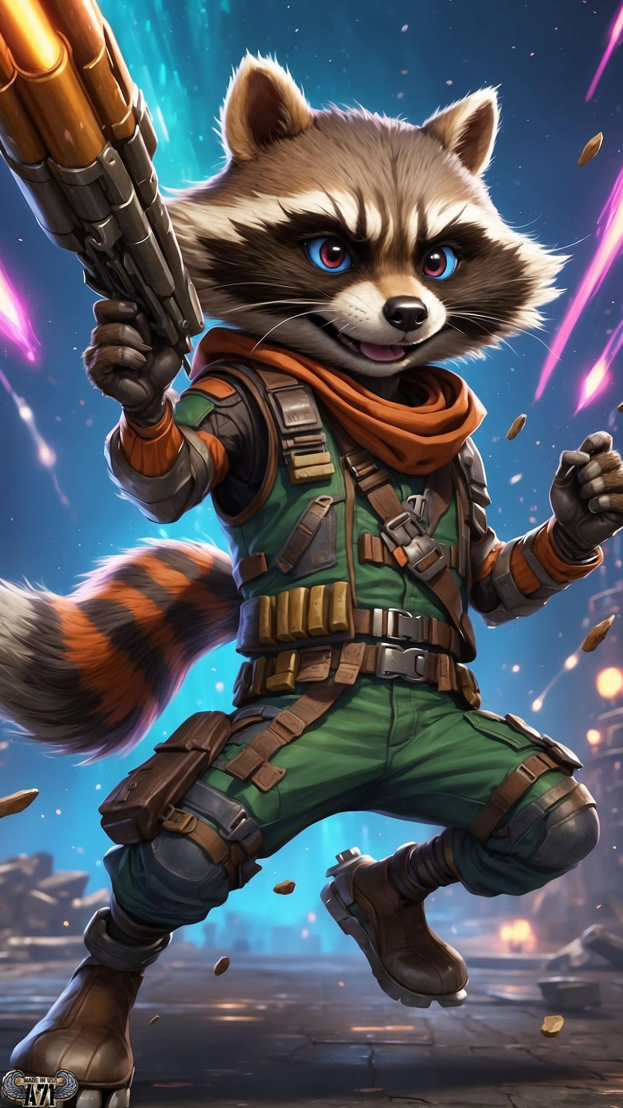 Daily Art... Rocketraccoon (8) by Airborne71 on DeviantArt