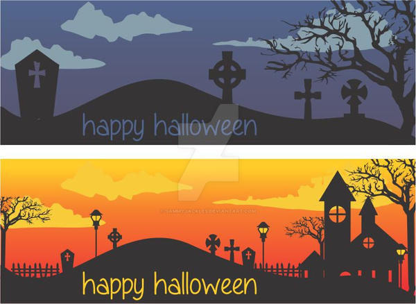 Vector Spooky Backgrounds