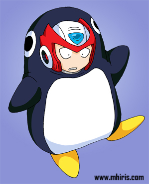 Zero in Chiyo-chan's Penguin Costume