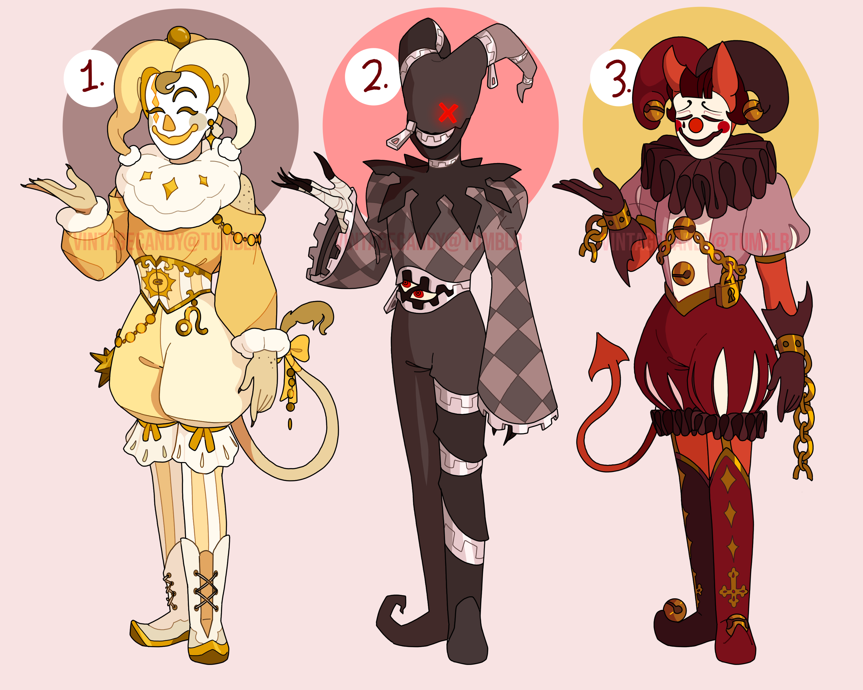 Spring Monster Jester OPEN || Jester Creatures|| 2/3 by VintageMuses on DeviantArt