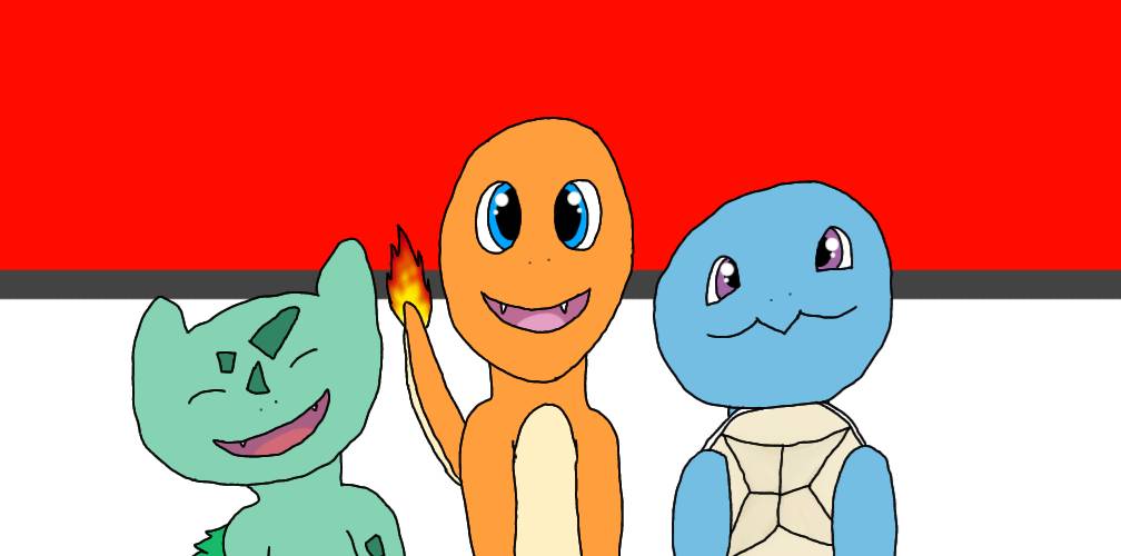 Pokemon starters Evolution 1 by DYW14 on DeviantArt